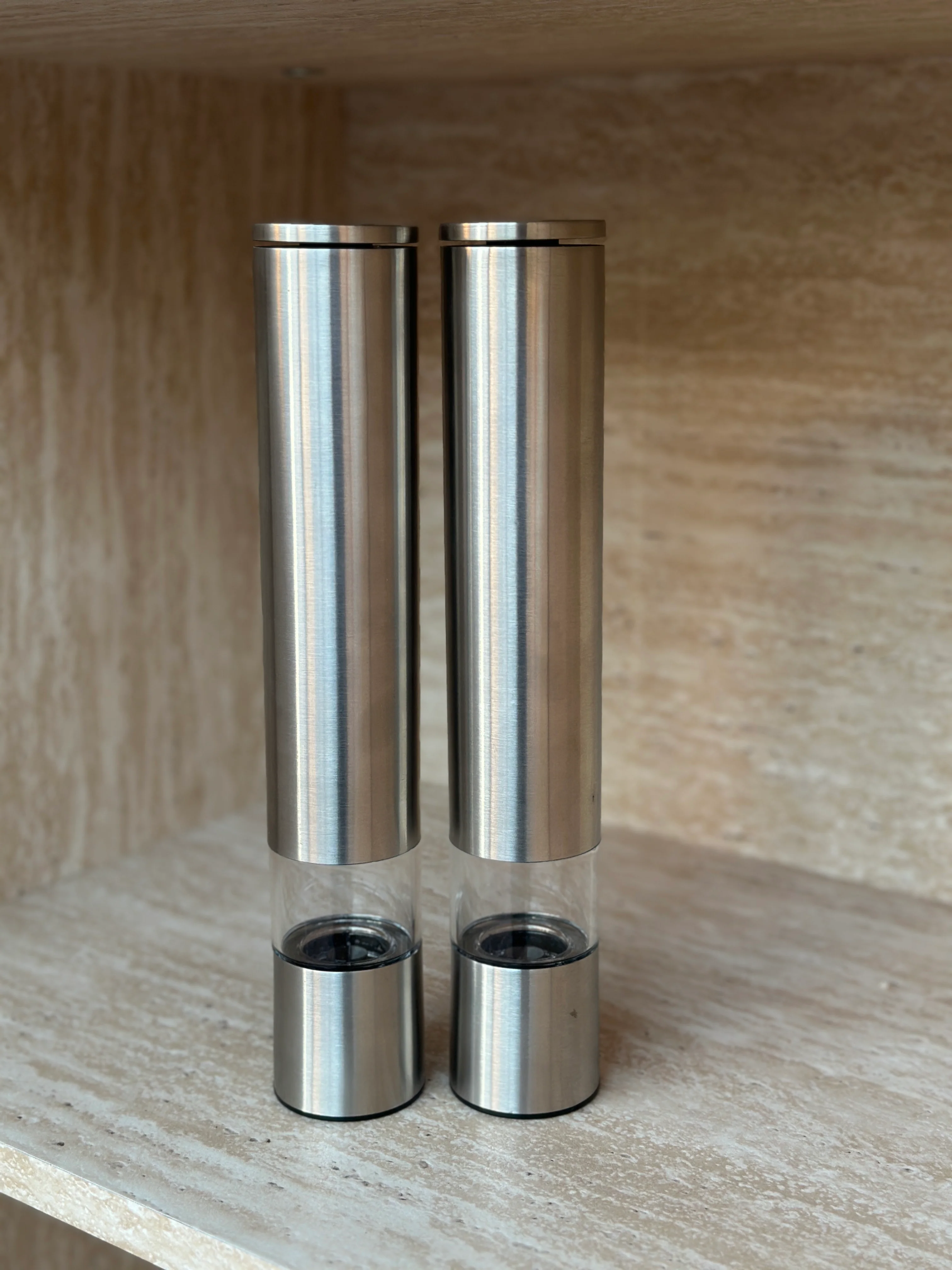 XL Salzmühle Pfeffermühle Space H28,5 cm silber - Image 3