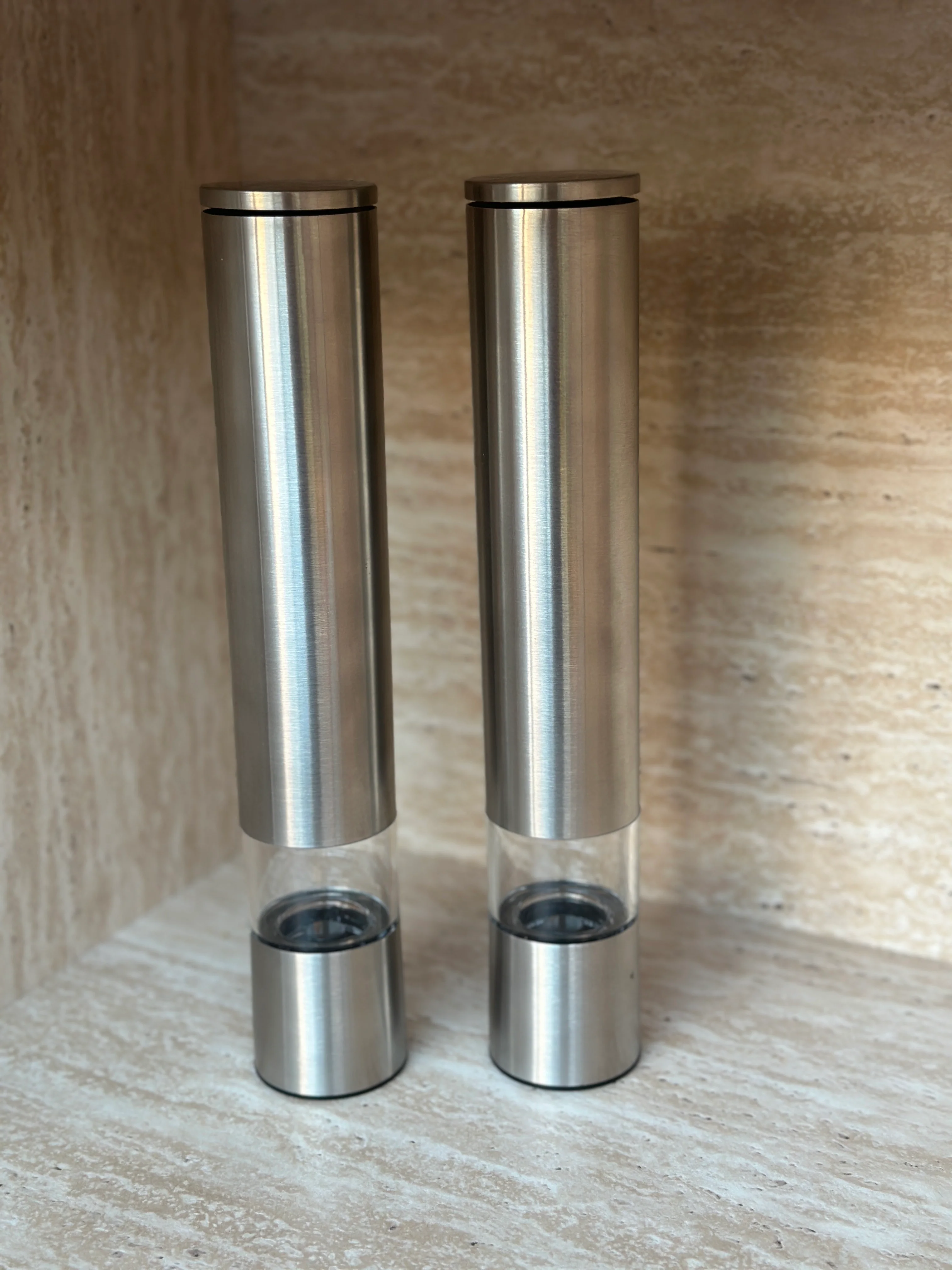 XL Salzmühle Pfeffermühle Space H28,5 cm silber - Image 4