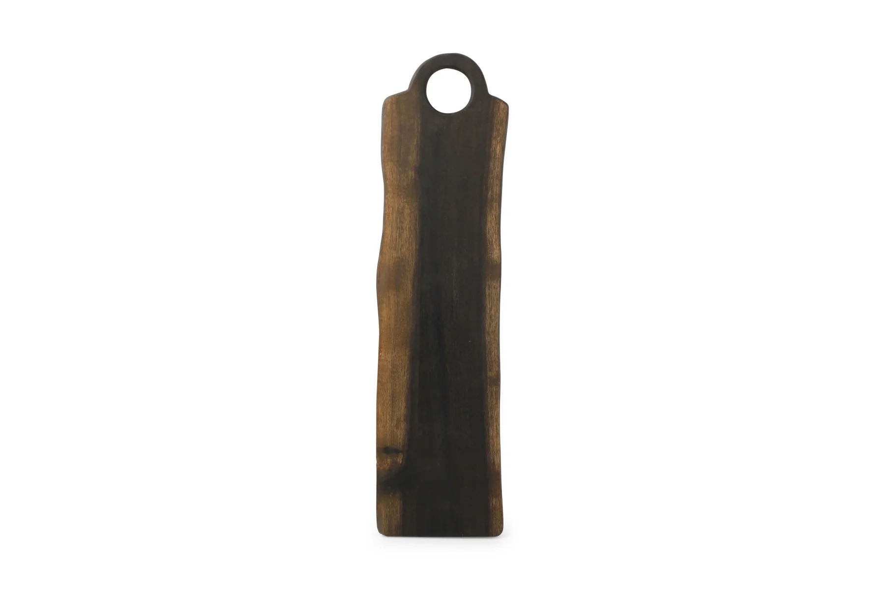 XL Servierbrett 60x15xH1,5cm Rural dunkles Holz Chop - Image 3